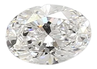 0.52 Carat E SI1 Oval Lab Diamond Hot on Sale