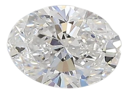 0.52 Carat D VS1 Oval Lab Diamond For Sale