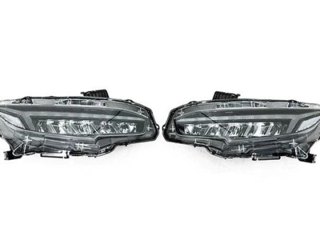 OLM LED Headlights Honda Civic & Civic Type-R FK8 (2016-2021) Sequential ShowMode Series RGB on Sale