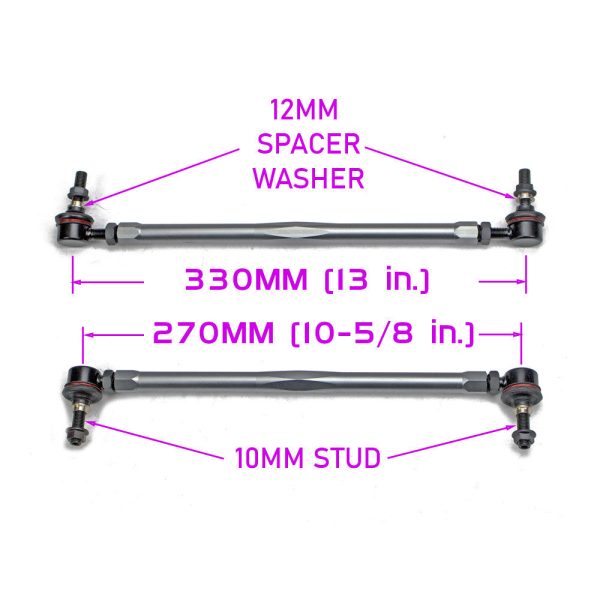 Godspeed Sway Bar End Links Volvo C30 (2007-2013) Front Pair   OEM Replacement Fashion