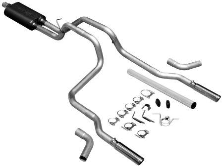 Flowmaster Exhaust Dodge Ram 1500 3.9L   5.2L   5.9L (94-01) 2500 3500 5.9L (94-02) 2.50  Catback- American Thunder 17429 Fashion