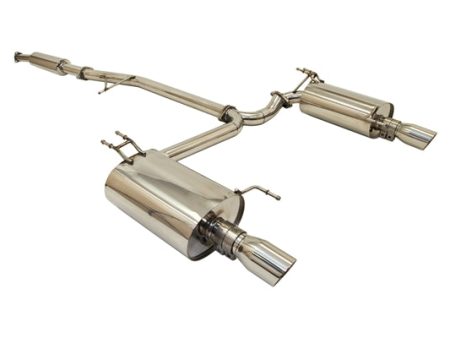 Yonaka Exhaust Acura TSX (2004-2008) 2.5  Dual Muffler Catback w  3.5  Tips Sale