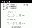 Hawk Blue 9012 Racing Brake Pads GMC V1500  V2500 (1987) Front Set HB103E.590 For Discount