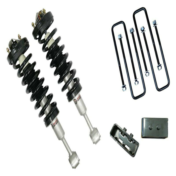 Freedom Offroad Lift Kits Lincoln Mark LT 4WD (06-08) 3  Front Lift Strut 2  Rear Blocks w  U-Bolts & Shocks Cheap