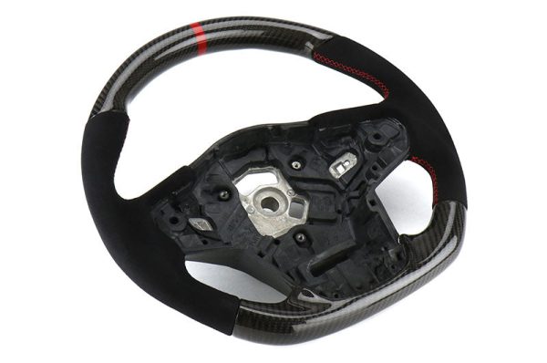 OLM Steering Wheel Toyota Supra (20-22) [Carbon Pro] Carbon Fiber & Alcantara w  Red Stripe Cheap