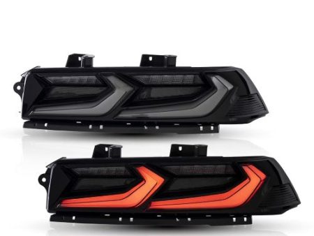 Auto Addict Tail Lights Chevy Camaro (2014-2015) UMBRA VELOX LED Gloss Black   Smoked Online Sale