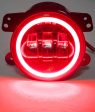 Race Sport RS LED Fog Light Kit Dodge Charger (11-12) 4  30W 1440LM LED Cree w  LED Halo Cheap