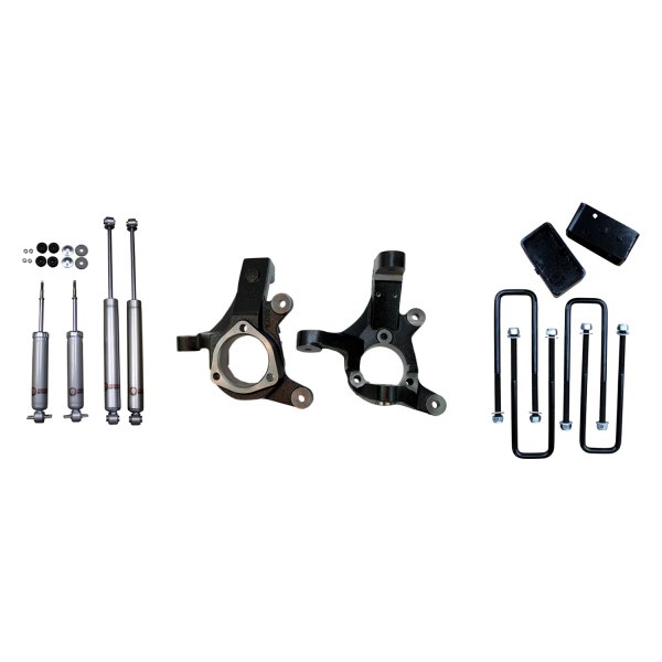 Freedom Offroad Lift Kits Chevy Silverado 1500 RWD (99-06) 3  Lift Spindles   2  Rear Lift Blocks w  U Bolts + Shocks Online Hot Sale