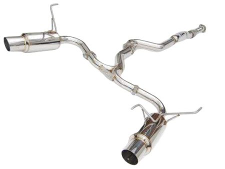 Invidia N1 Exhaust Subaru WRX   STI Sedan (2008-2014) Dual Exit Catback w  Resonator - Polished or Titanium Blue Tip For Cheap