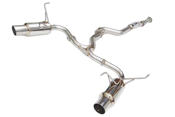 Invidia N1 Exhaust Subaru WRX   STI Sedan (2008-2014) Dual Exit Catback w  Resonator - Polished or Titanium Blue Tip For Cheap