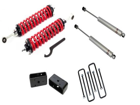 Freedom Offroad Lift Kits Toyota Tundra (07-21) 1-4  Adjustable Coilovers   3  Rear Lift Block & U-bolts   Rear Shocks Online