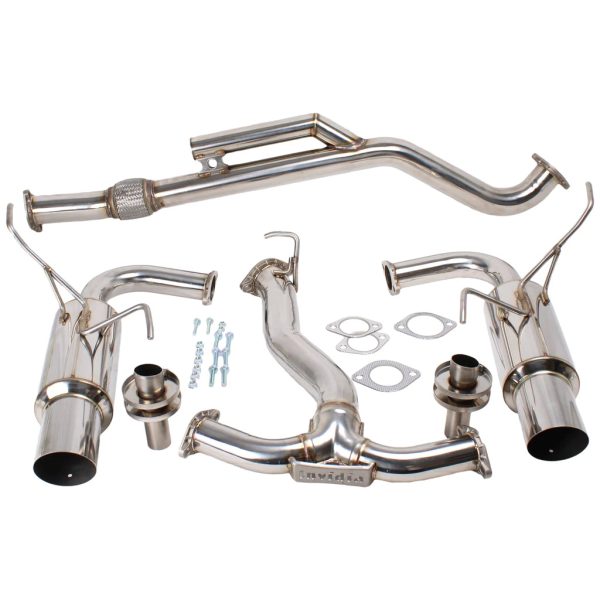 Invidia N1 Exhaust Subaru WRX (22-24) Dual or Single Muffler Catback - Polished or Titanium Blue Burnt Tips Fashion