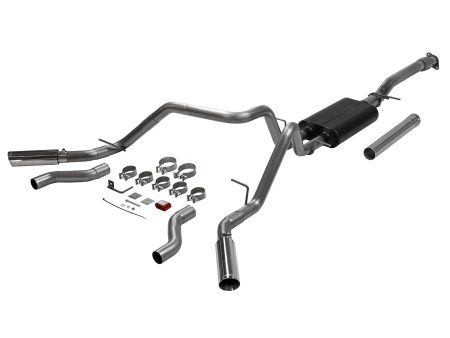 Flowmaster Exhaust Chevy Silverado   GMC Sierra 2.7L (19-24) 2.50  Catback - American Thunder 818113 For Cheap