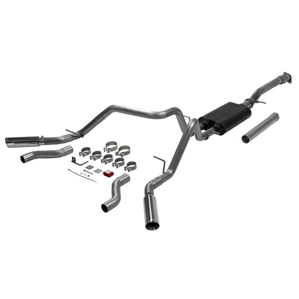 Flowmaster Exhaust Chevy Silverado   GMC Sierra 2.7L (19-24) 2.50  Catback - American Thunder 818113 For Cheap