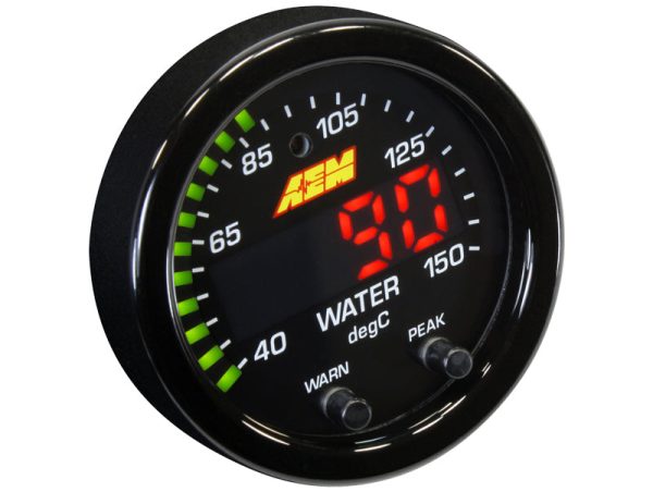 AEM X-Series Gauge (Water Trans Oil Temp Gauge 100~300F   40~150C) 30-0302 Discount