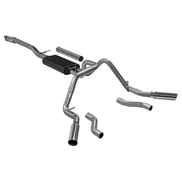 Flowmaster Exhaust Chevy Silverado   GMC Sierra 2.7L (19-24) 2.50  Catback - American Thunder 818113 For Cheap