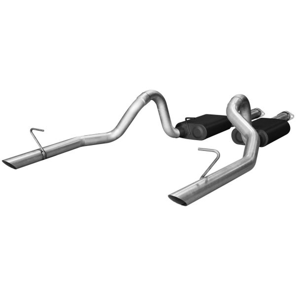 Flowmaster Exhaust Ford Mustang LX 5.0 (86-93) GT 5.0L (1986) Fox Body 2.5  Catback- American Thunder 17113 For Cheap