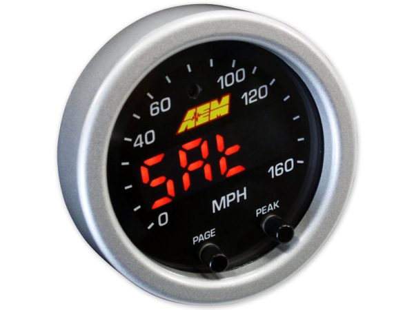 AEM X-Series GPS Speedometer Gauge 0-160mph   0-240kph Black Bezel & Faceplate 30-0313 For Discount