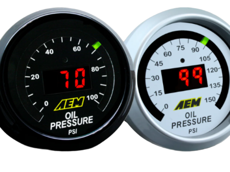 AEM Oil Transmission Water Temperature Gauge - 100-300F 30-4402 Discount