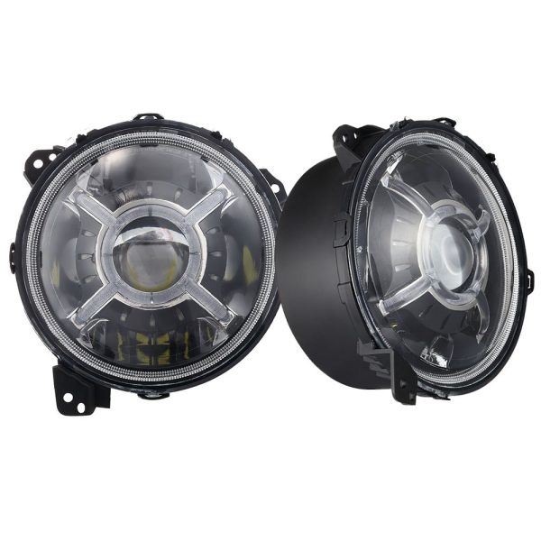 Race Sport RS LED Headlight Jeep Gladiator (18-23) Adjustable Angle Beam 108-Watt w  X-Halo DRL Discount