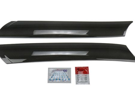 OLM Exterior A Pillar Covers Toyota Supra (2020-2022) LE Dry Carbon Fiber For Sale