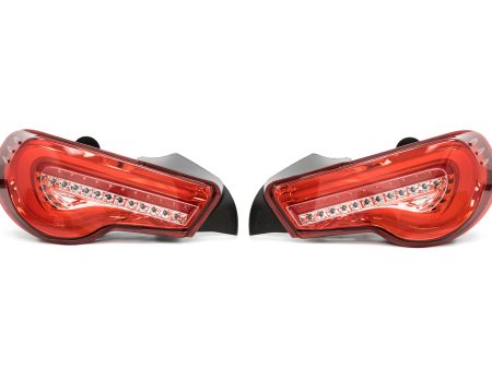 OLM Tail Lights FR-S (13-16) BRZ (13-20) 86 (17-20) [VL Style Sequential] Red Lens Tail Lights RC Edition Fashion