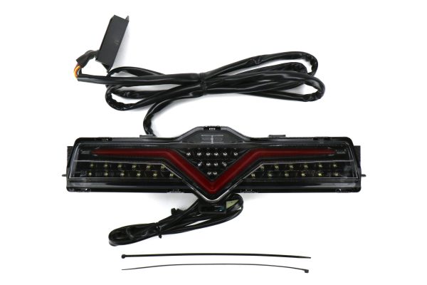 OLM LED 4th Brake   Reverse Light FR-S (13-16) BRZ (13-20) 86 (17-20) [VL Style Sequential] Clear Lens   Carbon Base   Red Bar Sale