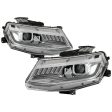 Auto Addict Projector Headlights Chevy Camaro (2016-2018) w  LED DRL & Sequential Turn Signal - Black or Chrome Housing Online now