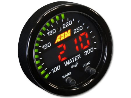 AEM X-Series Gauge (Water Trans Oil Temp Gauge 100~300F   40~150C) 30-0302 Discount