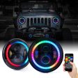 Race Sport RS Headlights Jeep Wrangler TJ 2 Door (97-06) 7in Headlight & 4in Foglight ColorSMART Combo Complete RGB Multi-Color kit Online Sale