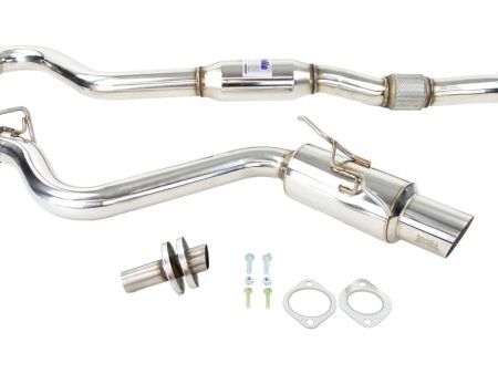 Invidia N1 Exhaust Subaru WRX Sedan   Hatchback (08-14) Catback w  Resonator - Polished or Blue Titanium Tip Hot on Sale