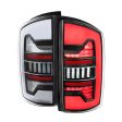 Spec-D LED Tail Lights Dodge Ram (02-06) Dynamic LED C Light Bar - Black   Chrome   Red For Sale