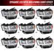 Spec-D Headlights Ram 2500 3500 (19-22) Tradesman   Big Horn -  Dual Bar LED - Black   Chrome w  Breathing Effect Online now