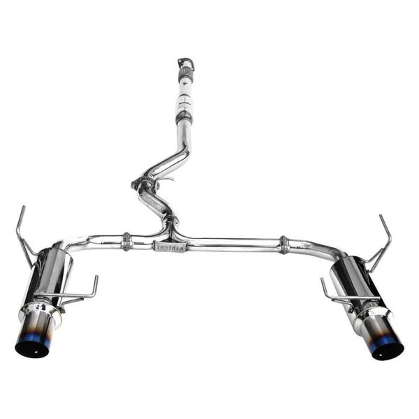 Invidia N1 Exhaust Subaru Legacy GT (2010-2012) Catback w  Twin Outlet Single Layer Titanium Blue Tip Online Hot Sale