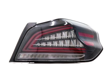 OLM Tail Lights Subaru WRX   WRX STI (15-21) [Spec CR Sequential] Clear Lens   Black Base For Discount