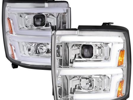 Spec-D Projector Headlights Chevy Silverado 2500HD   3500HD (15-19) Switchback Sequential LED For Discount