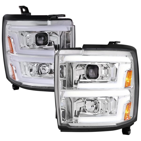 Spec-D Projector Headlights Chevy Silverado 2500HD   3500HD (15-19) Switchback Sequential LED For Discount