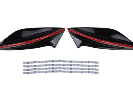 OLM Spoiler Side Fins Subaru WRX   WRX STI (15-20) STI Style w  Redline Online now