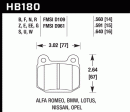 Hawk Blue 9012 Racing Brake Pads Infiniti G35 3.5L (2004) Rear Set HB180E.560 Online