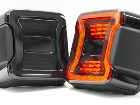 Race Sport RS LED Tail Light Jeep Wrangler JL (2018-2023) Premium Smoked Lens Hot on Sale